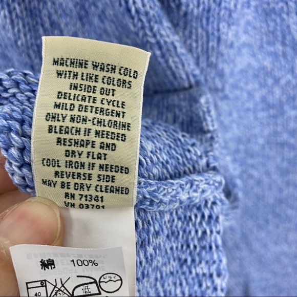 NWOT L.L. Bean Women's Sweater XL Light Blue - Picture 6 of 6